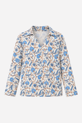 SHREADS Floral Print V-Neck Full-Sleeve Top