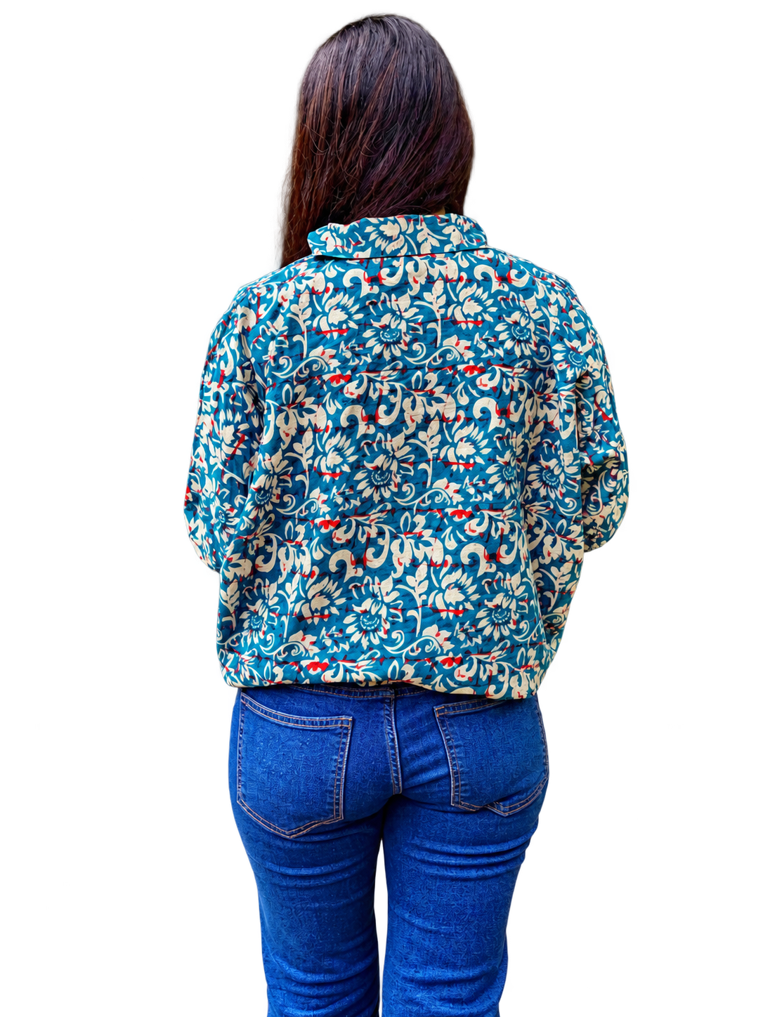 Shreads Floral Oversized Cotton Shirt