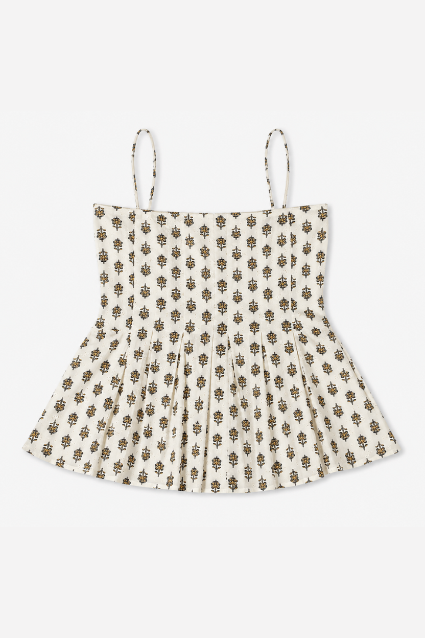 Floral Fit & Flare Peplum Top
