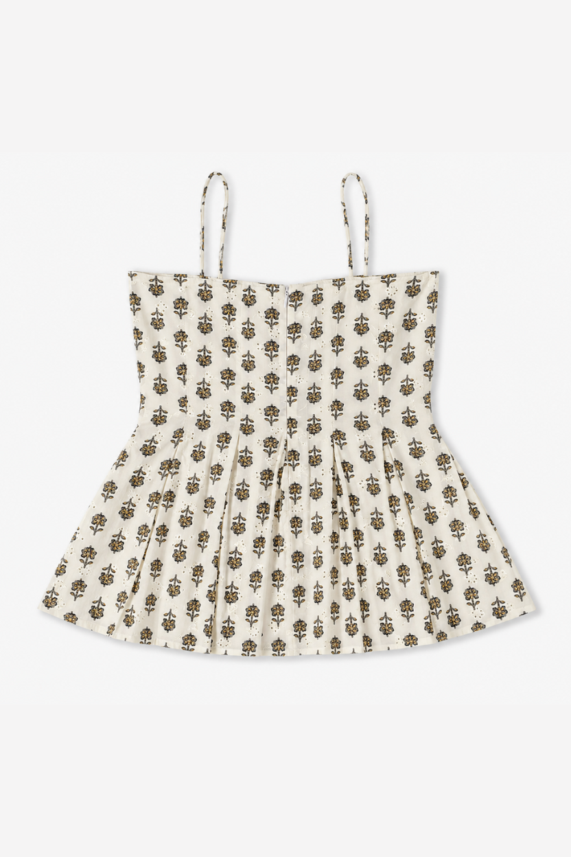 Floral Fit & Flare Peplum Top