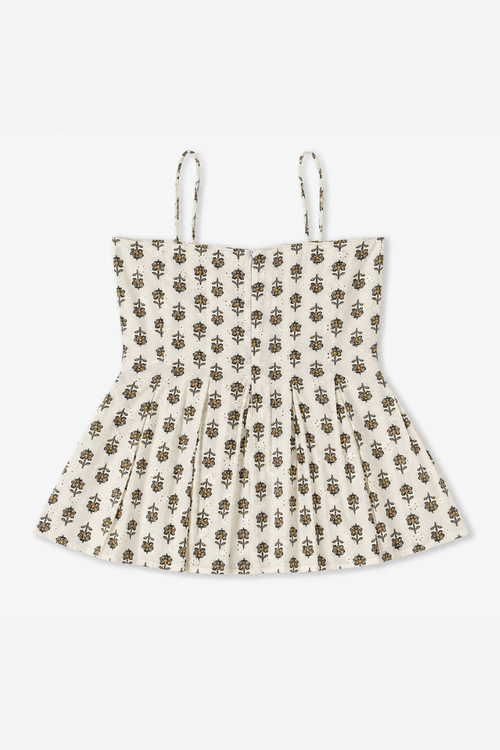 Floral Fit & Flare Peplum Top