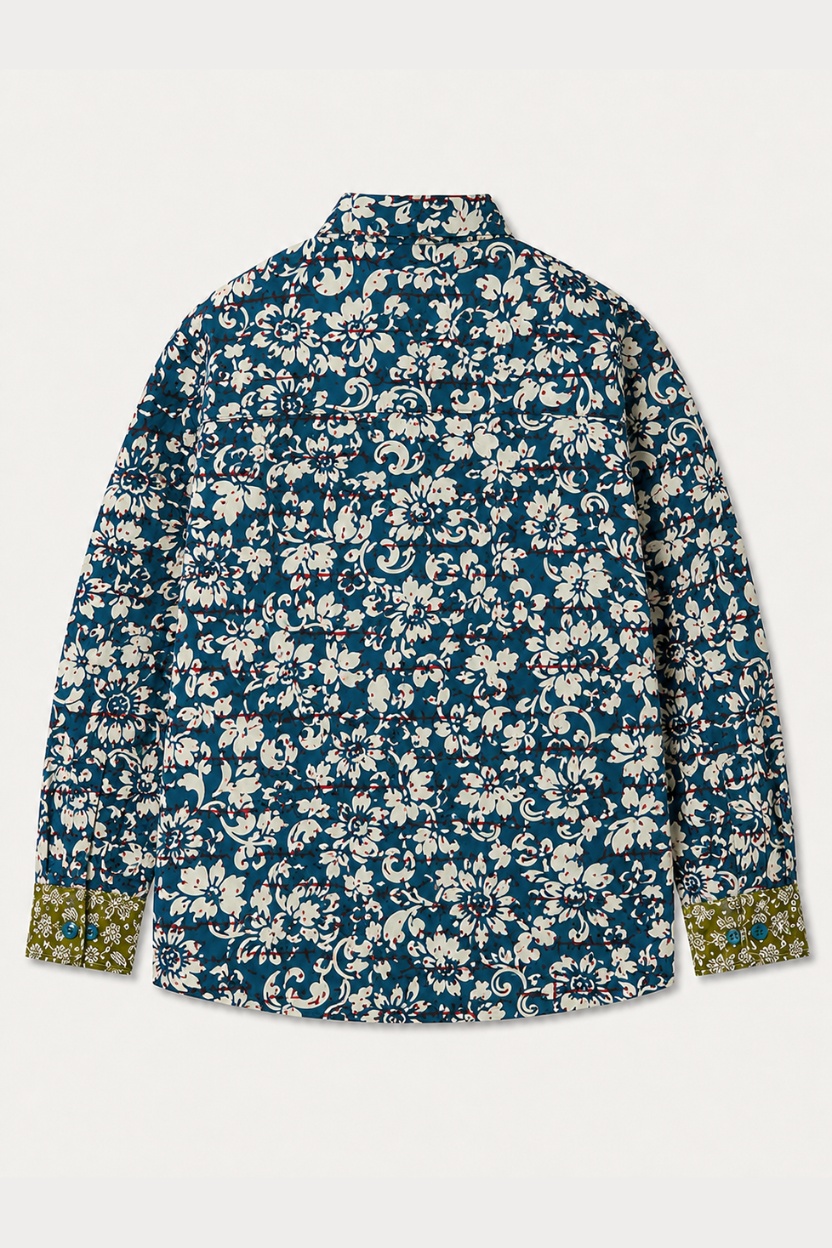 Floral Oversized Cotton Shirt