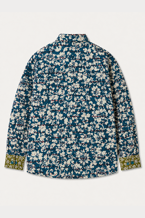 Floral Oversized Cotton Shirt